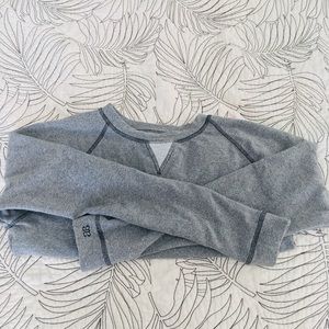 Albion Fit Heather Grey Crew Neck Pullover